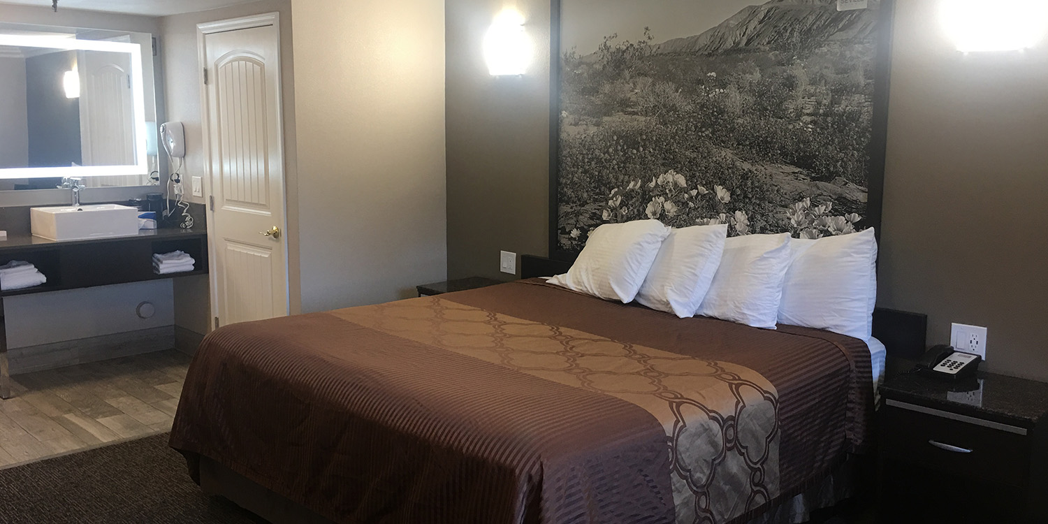 WELCOME TO HOTEL SEVILLE. BOUTIQUE HOTEL GUEST ROOMS IN THE HEART OF ONTARIO, CA